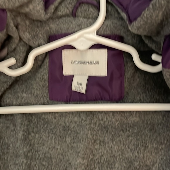 Ck Baby Girls Aerial Longline Faux Fur Hooded Jacket - Picture 5 of 7